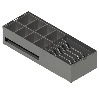 apg Solutions 20944PAC cash tray Metal Black