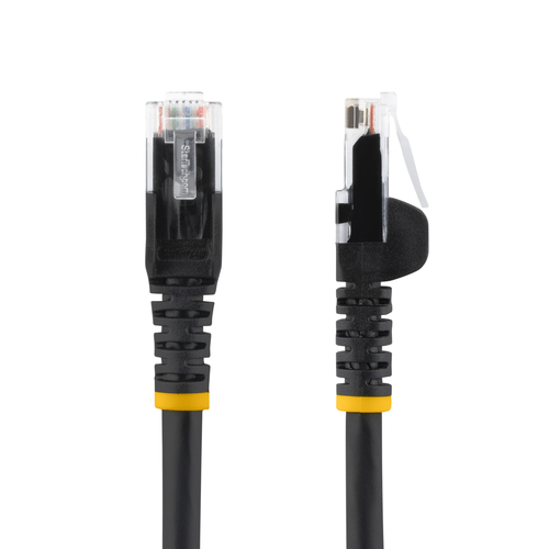 StarTech.com 50cm CAT6 Ethernet Cable - LSZH (Low Smoke Zero Halogen) - 10 Gigabit 250Mhz 100W PoE RJ45 10GbE UTP Network Patch Cord Snagless with Strain Relief - Black, CAT 6, ETL Verified, 24AWG
