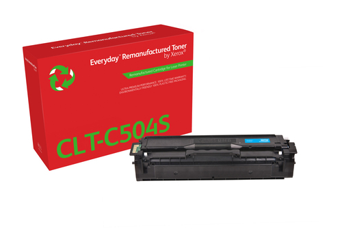 EverydayTM Cyan Remanufactured Toner by Xerox compatible with Samsung CLT-C504S, Standard capacity