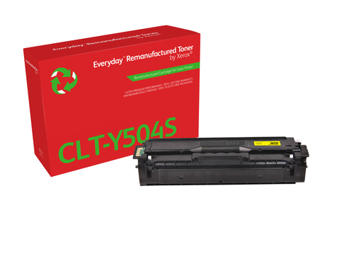 EverydayTM Yellow Remanufactured Toner by Xerox compatible with Samsung CLT-Y504S, Standard capacity
