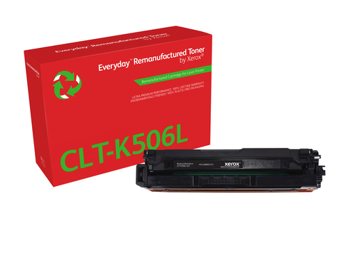 EverydayTM Black Remanufactured Toner by Xerox compatible with Samsung CLT-K506L, High capacity