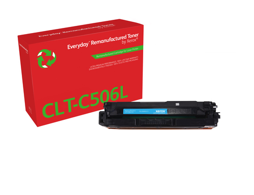 EverydayTM Cyan Remanufactured Toner by Xerox compatible with Samsung CLT-C506L, High capacity