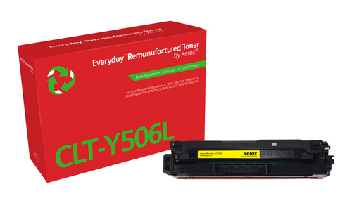 EverydayTM Yellow Remanufactured Toner by Xerox compatible with Samsung CLT-Y506L, High capacity