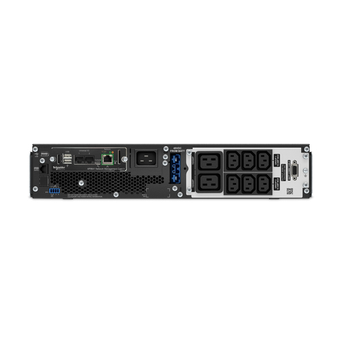 APC Smart-UPS On-Line, 2200VA, Rackmount 2U, 230V, 6x C13+2x C19 IEC outlets, Network Card, W/ rail kit, W/O Lithium-ion external battery