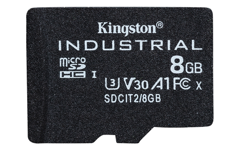 Kingston Technology 8GB microSDHC Industrial C10 A1 pSLC Card Single Pack w/o Adapter