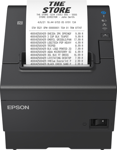 Epson TM-T88VII (132): USB, Eth, PowerUSB, Buzz, Black