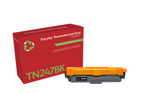 EverydayTM Black Remanufactured Toner by Xerox compatible with Brother TN247BK, High capacity