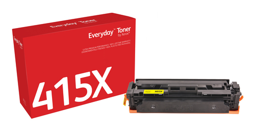 EverydayTM Yellow Toner by Xerox compatible with HP 415X (W2032X), High capacity