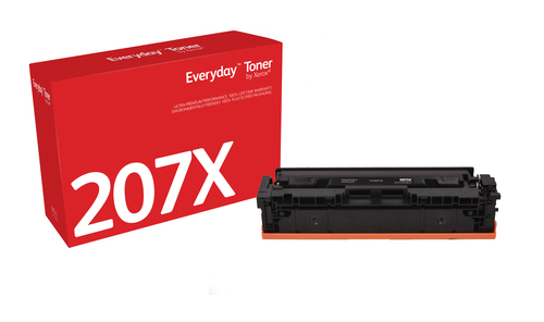 EverydayTM Black Toner by Xerox compatible with HP 207X (W2210X), High capacity