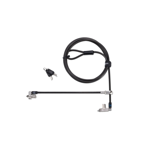 Kensington Slim N17 2.0 Keyed Dual Head Laptop Lock for Wedge-Shaped Slots - Supervisor Keyed