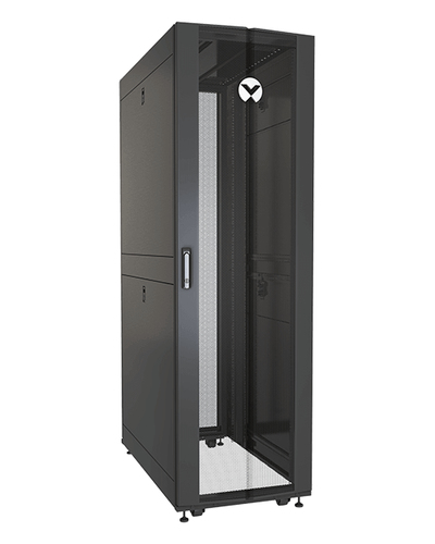Vertiv VR3100SP rack cabinet 42U Freestanding rack Black, Transparent