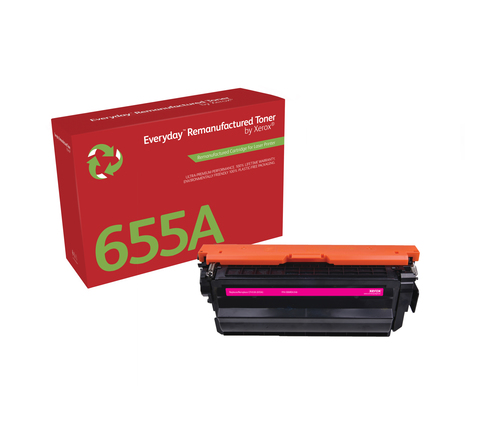 EverydayTM Magenta Remanufactured Toner by Xerox compatible with HP 655A (CF453A), Standard capacity