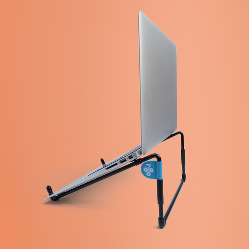 R-Go Tools Laptop stand R-Go Steel Travel, ergonomic and foldable, suitable for 10-22 inch laptop, black
