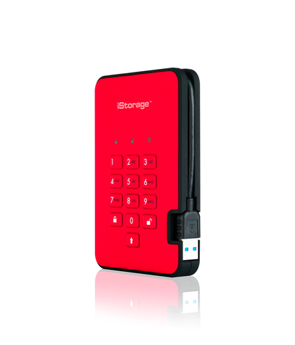 Origin Storage DISKASHUR2 SSD 256-BIT 16TB - RED