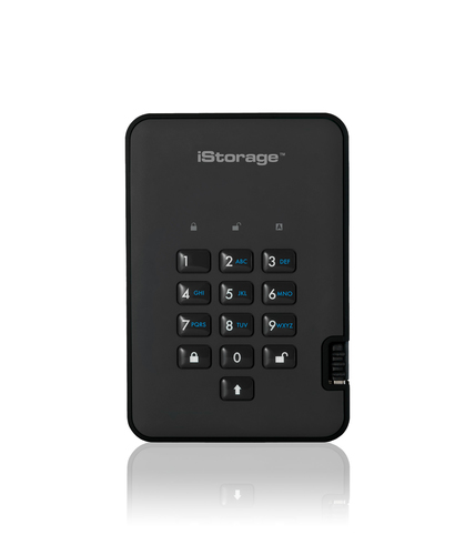 iStorage diskAshur² SSD 2TB Black | Secure Portable Solid State Drive |AES-XTS 256-bit Hardware Encryption | PIN protected | OS & Platform Independent | TAA Compliant |Brute force hack defence | Dust/Water Resistant
