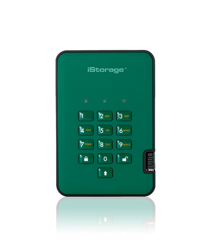 iStorage diskAshur² SSD 4TB Green | Secure Portable Solid State Drive |AES-XTS 256-bit Hardware Encryption | PIN protected | OS & Platform Independent | TAA Compliant |Brute force hack defence | Dust/Water Resistant