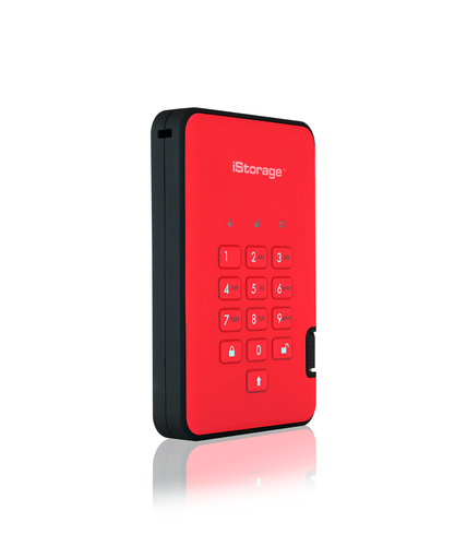 Origin Storage DISKASHUR2 SSD 256-BIT 8TB - RED