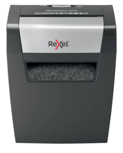 Rexel X406 paper shredder Cross shredding 22 cm Black, Silver