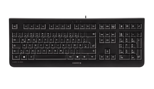 CHERRY DC 2000 keyboard Mouse included Office USB QWERTY Nordic Black