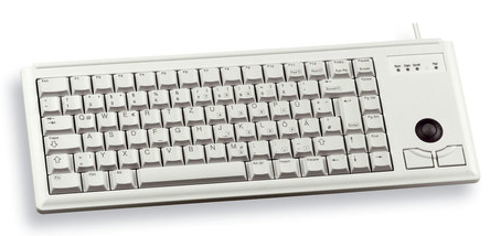 CHERRY G84-4400 TRACKBALL KEYBOARD Corded, PS2, Light Grey, (QWERTY - UK)