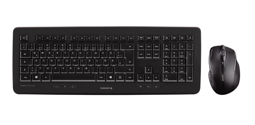 CHERRY DW 5100 keyboard Mouse included Universal RF Wireless Nordic Black