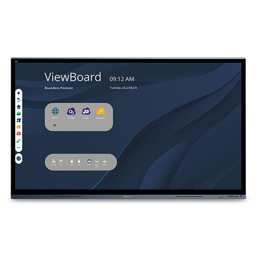 Viewsonic IFP6562 Signage Display Interactive flat panel 165.1 cm (65") LED Wi-Fi 350 cd/m² 4K Ultra HD Black Touchscreen Built-in processor Android 8.0
