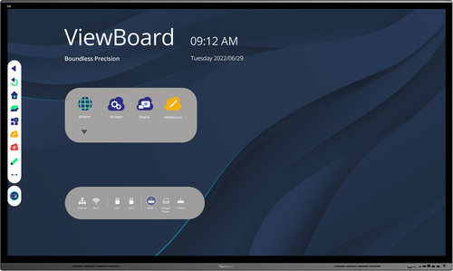 Viewsonic IFP8662 Signage Display Interactive flat panel 2.18 m (86") LED Wi-Fi 350 cd/m² 4K Ultra HD Black Touchscreen Built-in processor Android 8.0