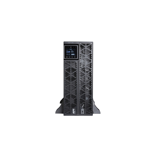 APC Smart-UPS On-Line, 5kVA/5kW, Rack/Tower, 230V, 2x IEC C13+1x IEC C19+Hard wire 3-wire (H+N+E) outlets, Network Card, W/O rail kit