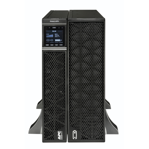 APC Smart-UPS On-Line, 8kVA/8kW, Rack/Tower, 230V, 2x IEC C13+1x IEC C19+Hard wire 3-wire (H+N+E) outlets, Network Card, W/O rail kit