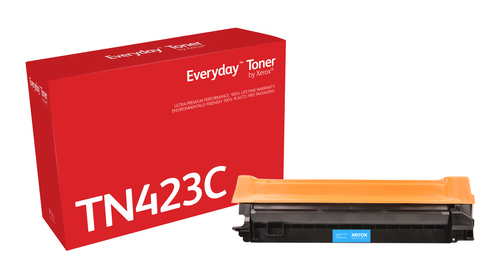 EverydayTM Cyan Toner by Xerox compatible with Brother TN-423C, High capacity