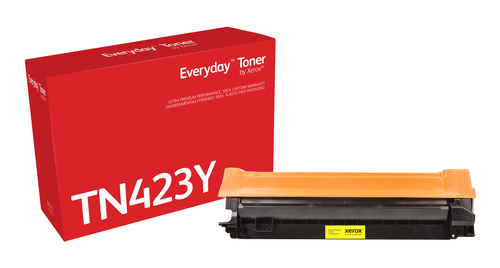 EverydayTM Yellow Toner by Xerox compatible with Brother TN-423Y, High capacity