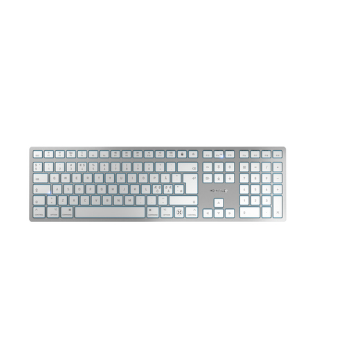 CHERRY KW 9100 SLIM FOR MAC keyboard Universal USB + Bluetooth QWERTY Nordic Silver