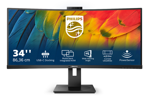Philips 5000 series 34B1U5600CH/00 computer monitor 86.4 cm (34") 3440 x 1440 pixels Wide Quad HD LCD Black