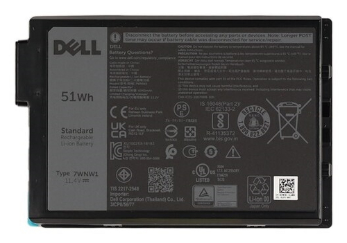 DELL Battery 5420 Rugged 3 Cell 51 Whr