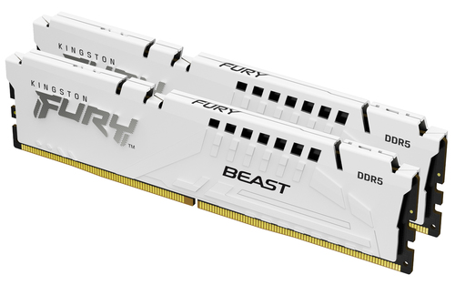 Kingston Technology FURY Beast 32GB 5600MT/s DDR5 CL40 DIMM (Kit of 2) White XMP