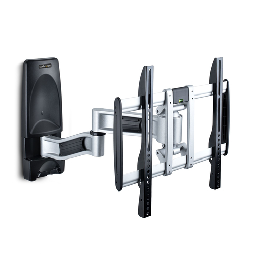 StarTech.com Articulating TV Wall Mount, VESA Wall Mount, Supports 26 to 65 inch/99lb/Flat/Curved TVs, Retractable Low Profile Wall Mount TV Bracket, Adjustable Corner TV Wall Mount - TAA
