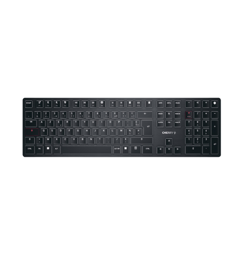 CHERRY KW X ULP keyboard Universal USB + RF Wireless + Bluetooth AZERTY French Black