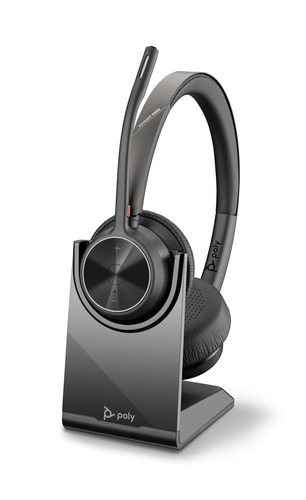 HP Poly Voyager 4320 USB-C Headset +BT700 dongle +Charging Stand