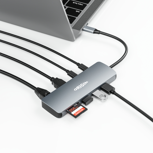 Origin Storage Travel Dock USB-C 4K 9in1 with PD 100W 4K@60Hz