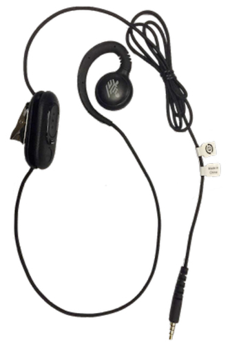 Zebra HDST-35MM-PTT1-02 headphones/headset Wired In-ear Office/Call center Black