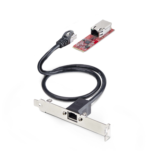 StarTech.com 1-Port 2.5GbE M.2 2280 Network Card, Multi-Gigabit Speeds (2.5G/1G/100M/10M), NBASE-T (802.3bz) NIC, M.2 B+M Key, PCIe Ethernet Interface, For SFF/Desktop PCs - TAA