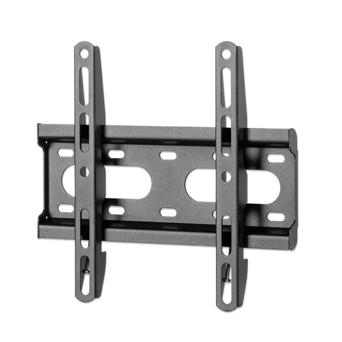Manhattan Wall Mount for TV & Monitors (Fixed Ultra Slim), For screens 23" to 42", VESA compatibility: all between 75x75mm to 200x200mm - check the dimensions of the four mounting holes on back of screen to ensure it fits, Max 45kg, Black, Bracket