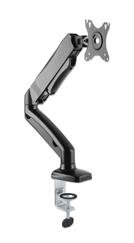 Manhattan Desk Mount for TV & Monitors (Full Motion Spring), For screens 13" to 27", C-Clamp or Grommet Assembly, VESA compatibility: 75x75mm and 100x100mm - check the dimensions of the four mounting holes on back of screen to ensure it fits, Max 9kg, Black,Bracket