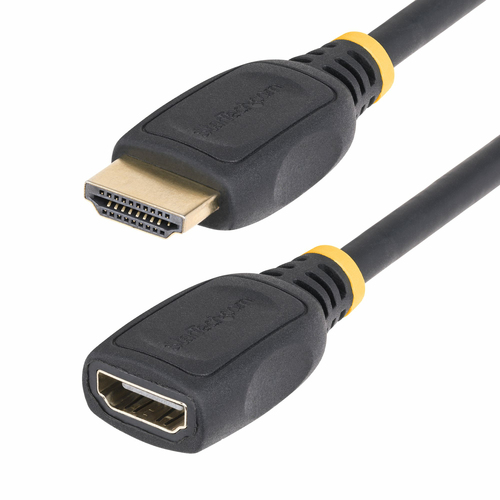 StarTech.com 3ft (1m) HDMI 2.0 Extension Cable, High Speed HDMI Port Saver Cable, 4K 60Hz, HDMI Male to Female Extension Adapter Cord, HDMI Extension Cable, M/F
