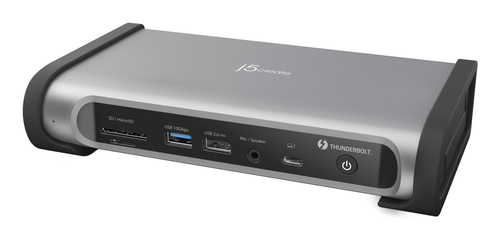 j5create JTD568 Thunderbolt™ 4 Quad Display Docking Station-EU, Black