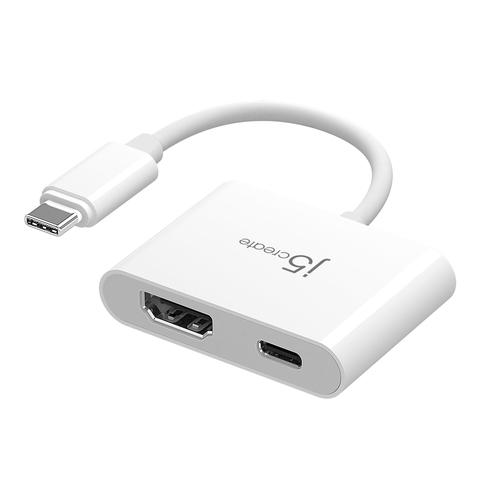 j5create JCA152 USB-C® to 4K HDMI™ Adapter with Power Delivery, Black