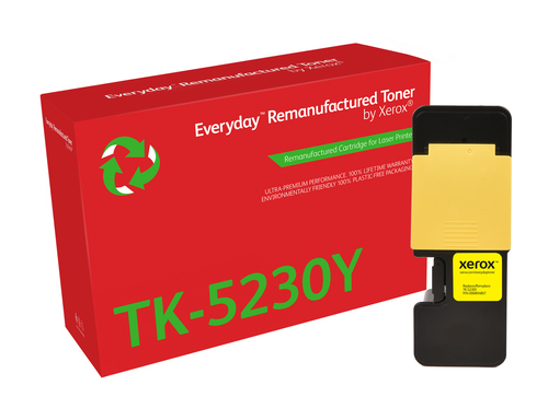 EverydayTM Yellow Remanufactured Toner by Xerox compatible with Kyocera TK-5230Y, Standard capacity