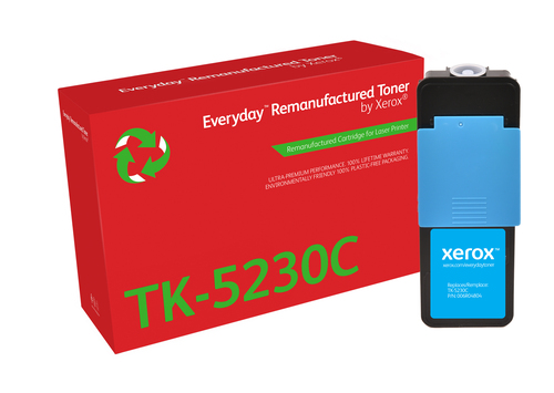 EverydayTM Cyan Remanufactured Toner by Xerox compatible with Kyocera TK-5230C, Standard capacity