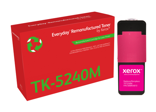 EverydayTM Magenta Remanufactured Toner by Xerox compatible with Kyocera TK-5240M, Standard capacity