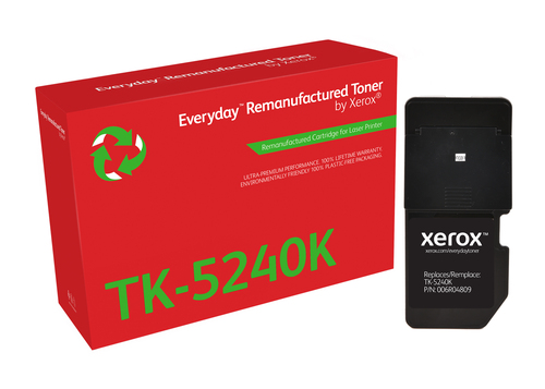 EverydayTM Black Remanufactured Toner by Xerox compatible with Kyocera TK-5240K, Standard capacity
